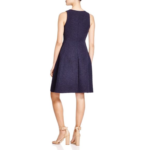 Theory Women's Textured Tweed Fit & Flare Cocktail Dress NWT - Picture 2 of 2